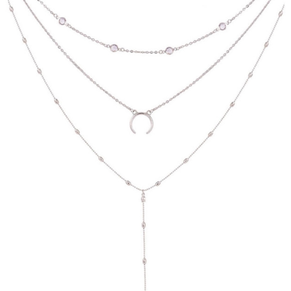MILEY Hearts & Moon Necklace - Picture 2 of 2